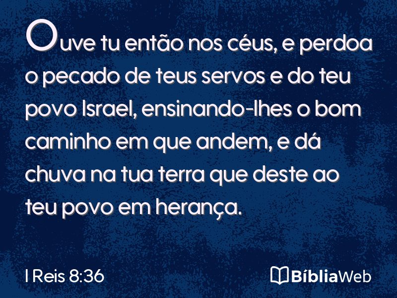 I Reis 8:36 em imagem para compartilhar