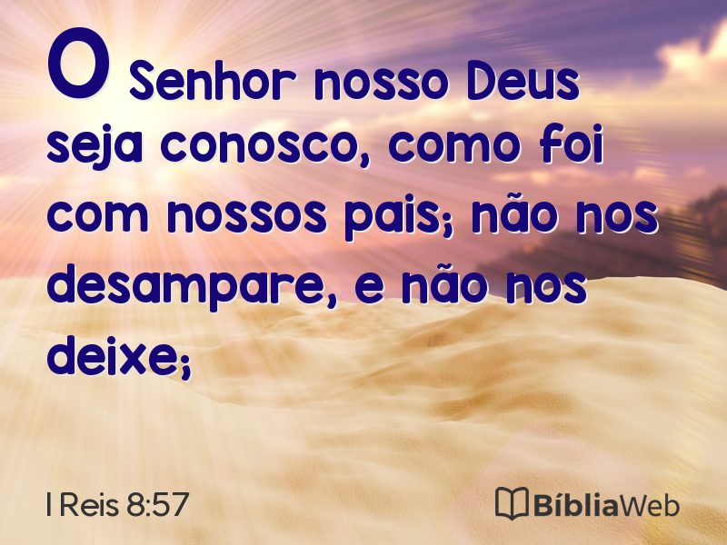 I Reis 8:57 em imagem para compartilhar