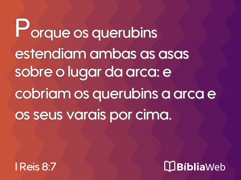 I Reis 8:7 em imagem para compartilhar