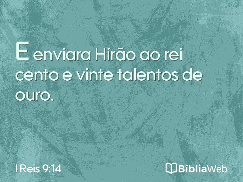 I Reis 9:14 em imagem para compartilhar