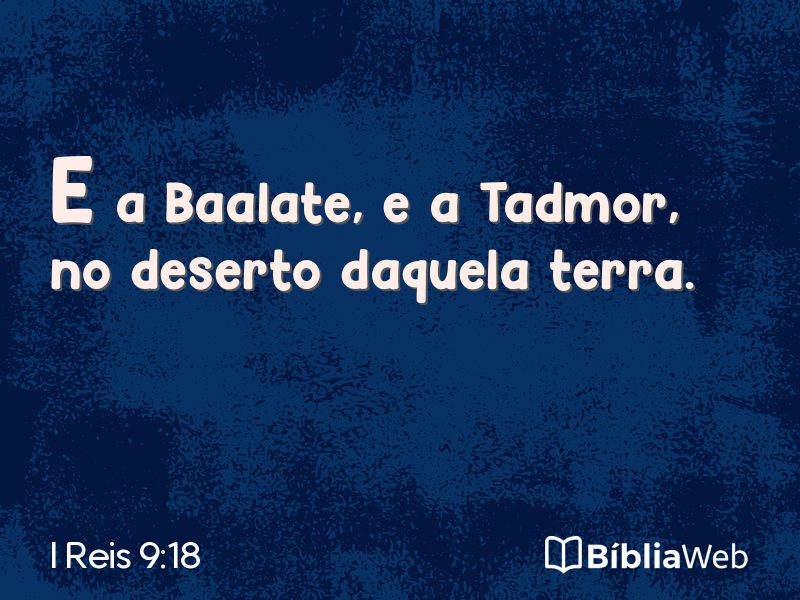 I Reis 9:18 em imagem para compartilhar