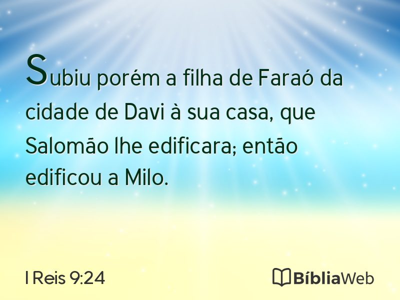 I Reis 9:24 em imagem para compartilhar