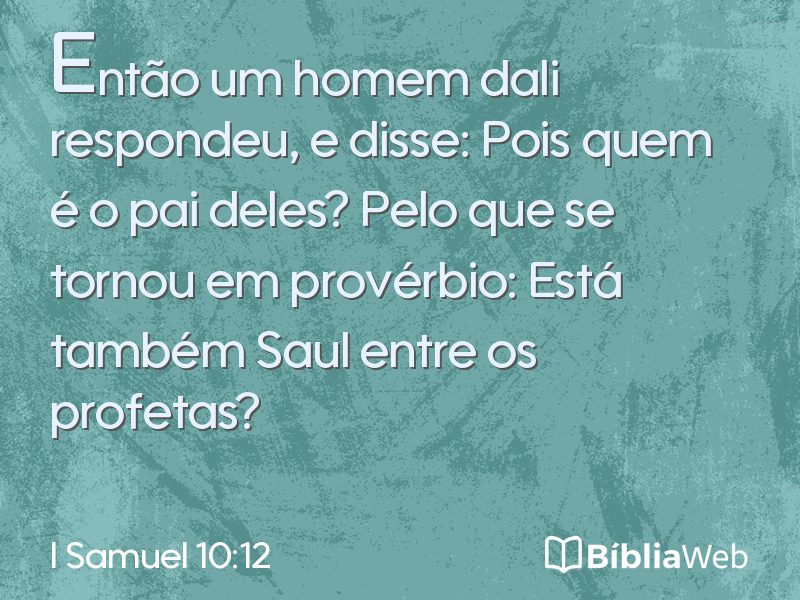 I Samuel 10:12 em imagem para compartilhar