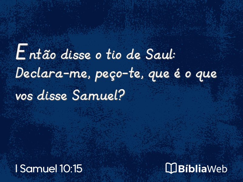 I Samuel 10:15 em imagem para compartilhar