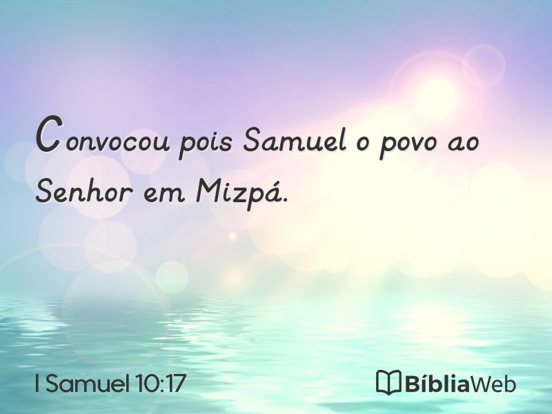 I Samuel 10:17 em imagem para compartilhar