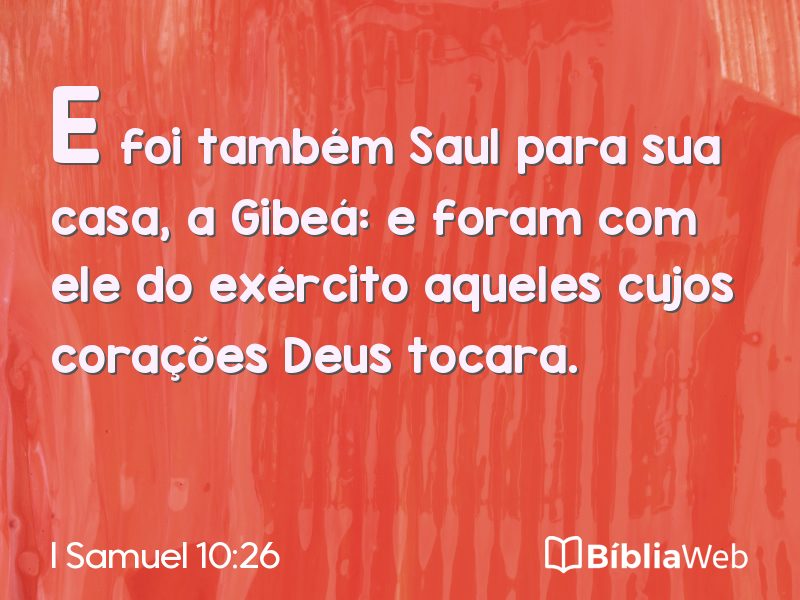 I Samuel 10:26 em imagem para compartilhar