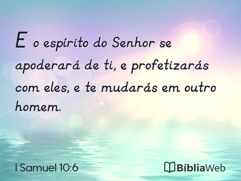 I Samuel 10:6 em imagem para compartilhar