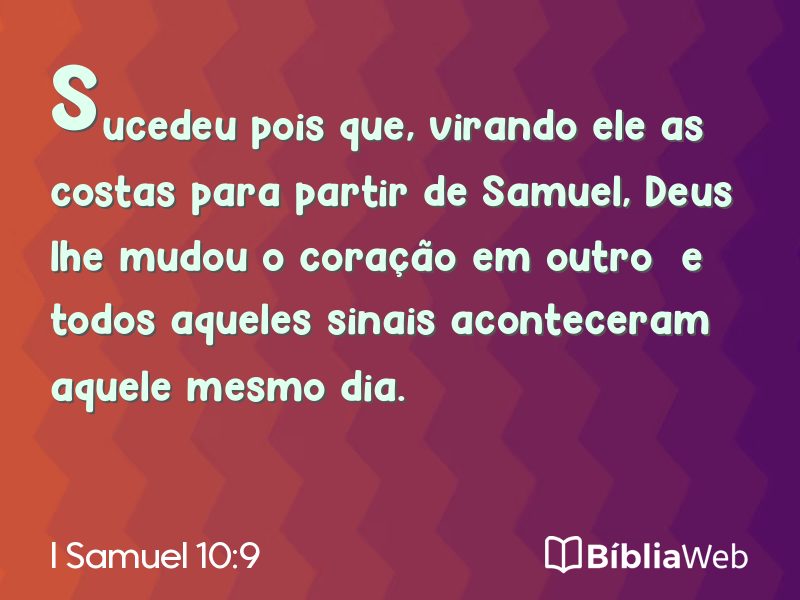I Samuel 10:9 em imagem para compartilhar