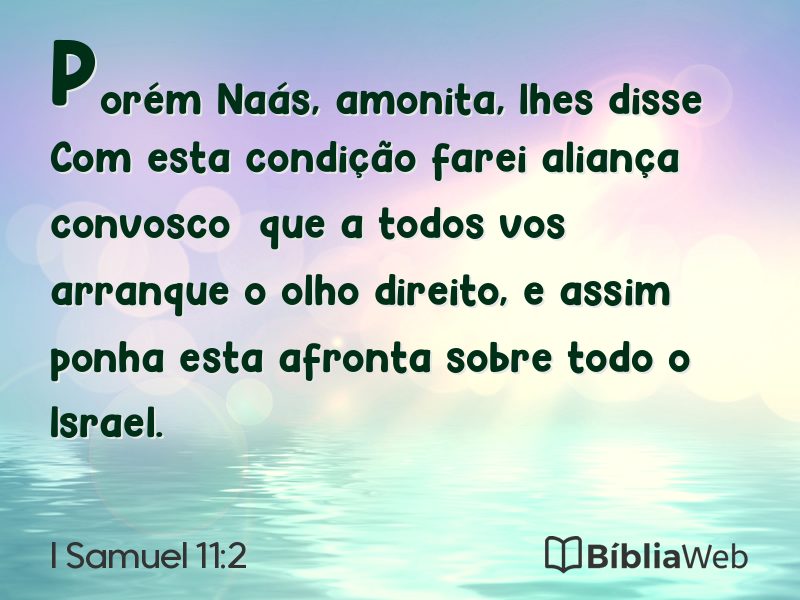 I Samuel 11:2 em imagem para compartilhar