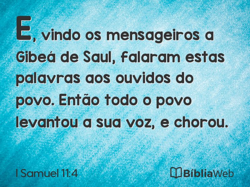 I Samuel 11:4 em imagem para compartilhar