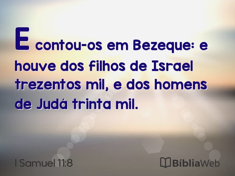 I Samuel 11:8 em imagem para compartilhar