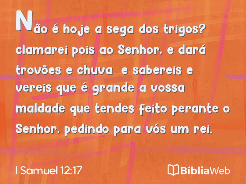 I Samuel 12:17 em imagem para compartilhar