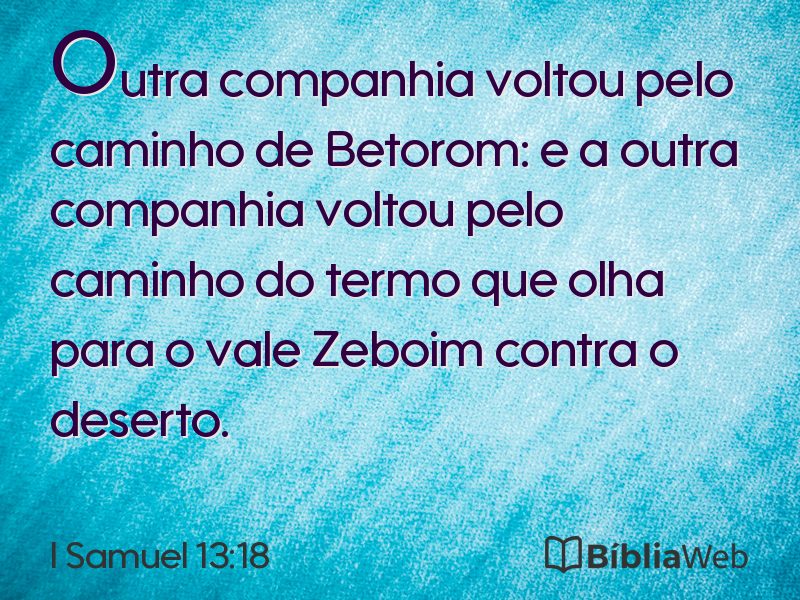 I Samuel 13:18 em imagem para compartilhar