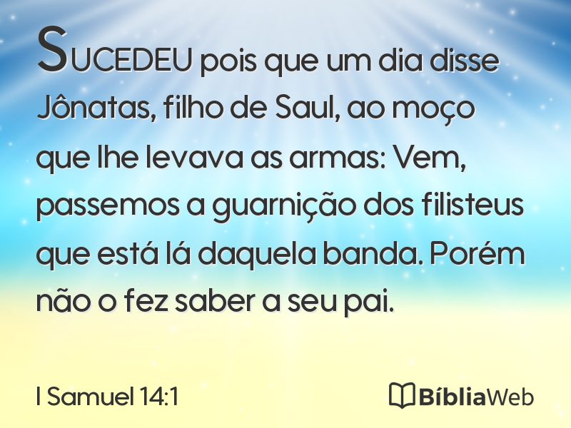 I Samuel 14:1 em imagem para compartilhar