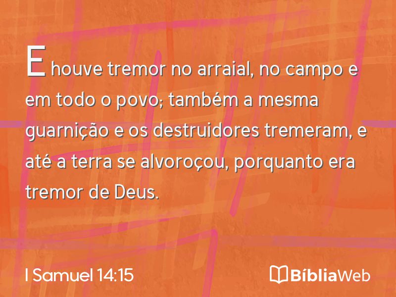 I Samuel 14:15 em imagem para compartilhar