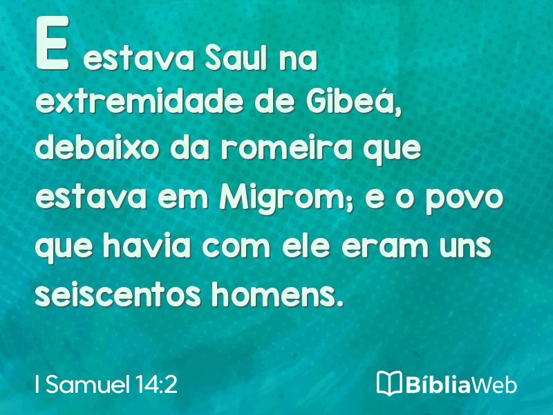 I Samuel 14:2 em imagem para compartilhar