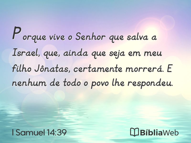 I Samuel 14:39 em imagem para compartilhar