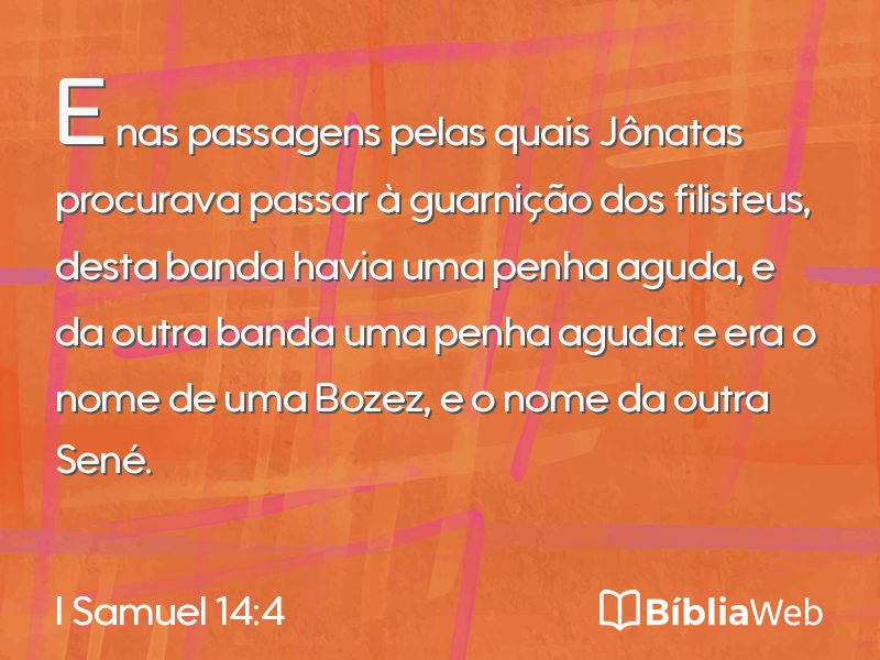 I Samuel 14:4 em imagem para compartilhar