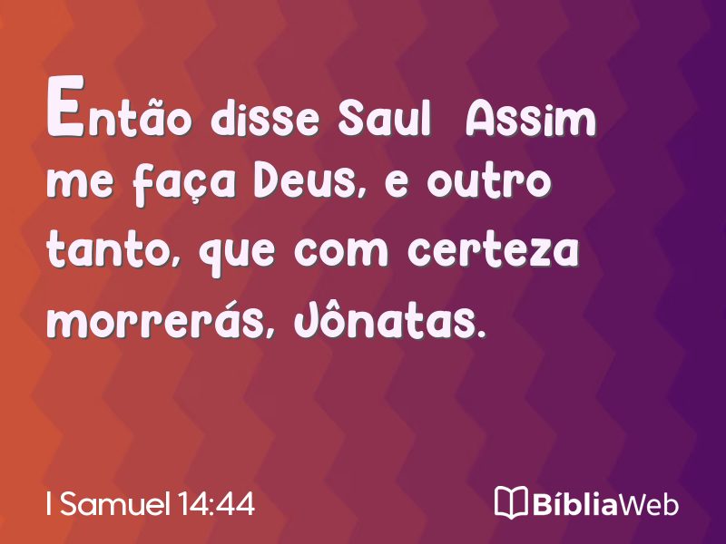I Samuel 14:44 em imagem para compartilhar