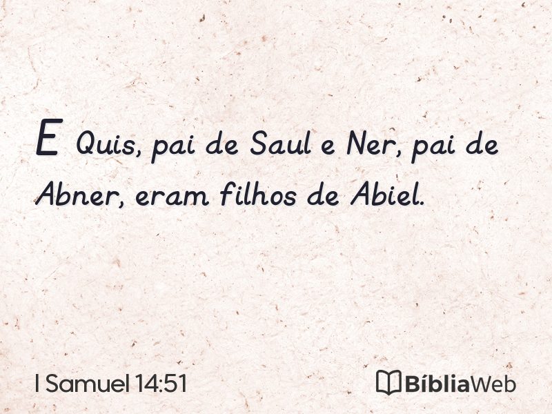 I Samuel 14:51 em imagem para compartilhar