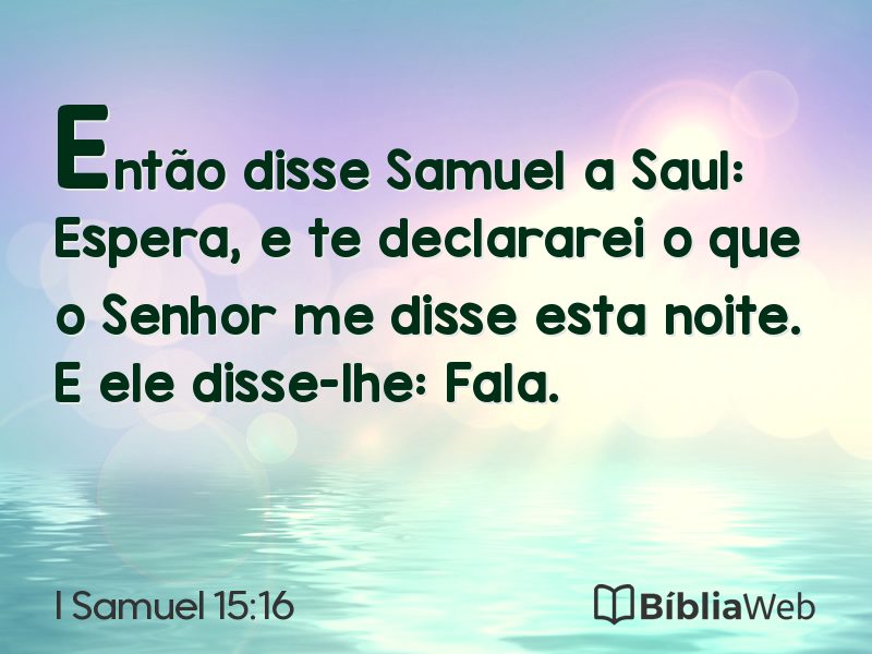 I Samuel 15:16 em imagem para compartilhar