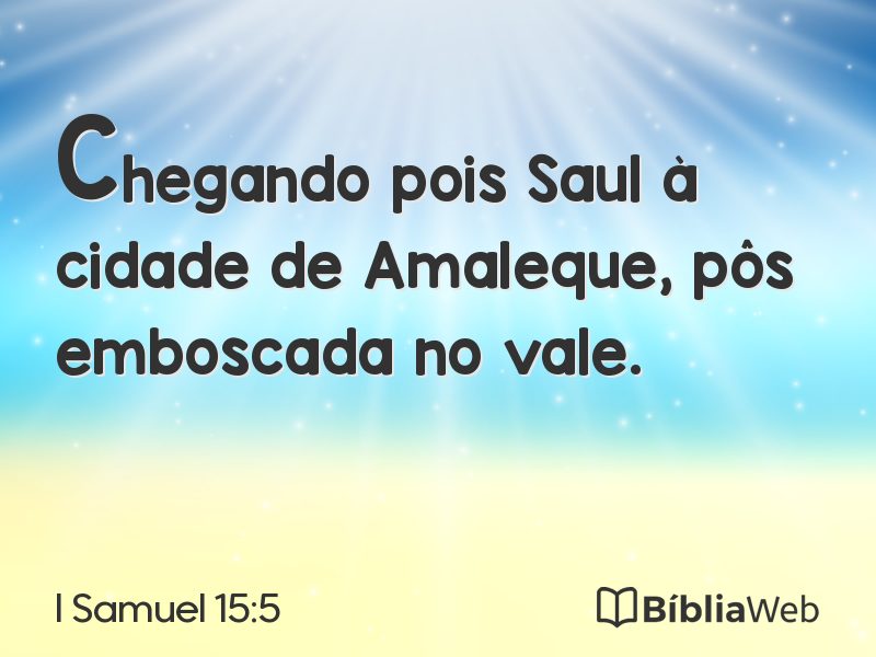 I Samuel 15:5 em imagem para compartilhar