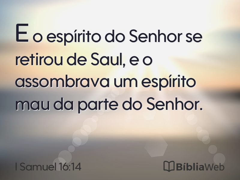 I Samuel 16:14 em imagem para compartilhar