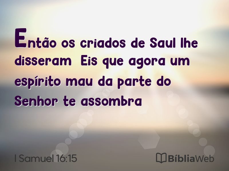 I Samuel 16:15 em imagem para compartilhar