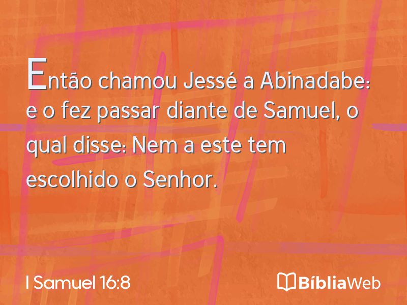 I Samuel 16:8 em imagem para compartilhar