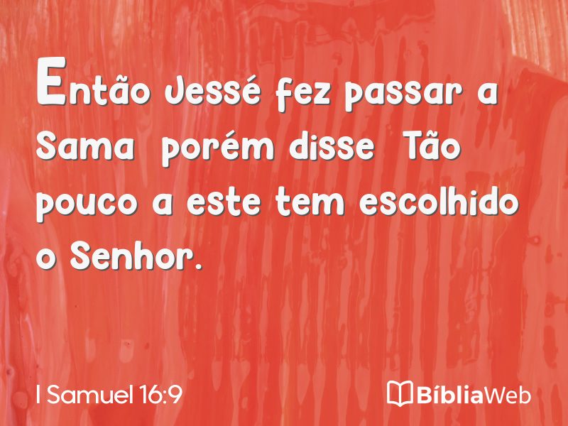I Samuel 16:9 em imagem para compartilhar