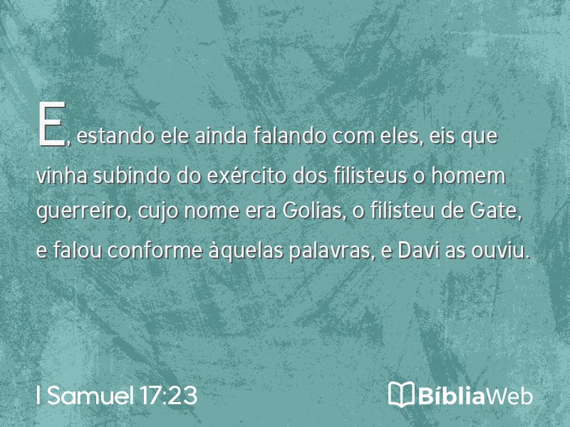 I Samuel 17:23 em imagem para compartilhar
