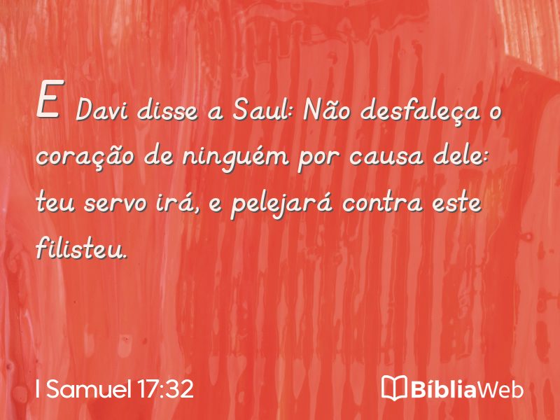 I Samuel 17:32 em imagem para compartilhar