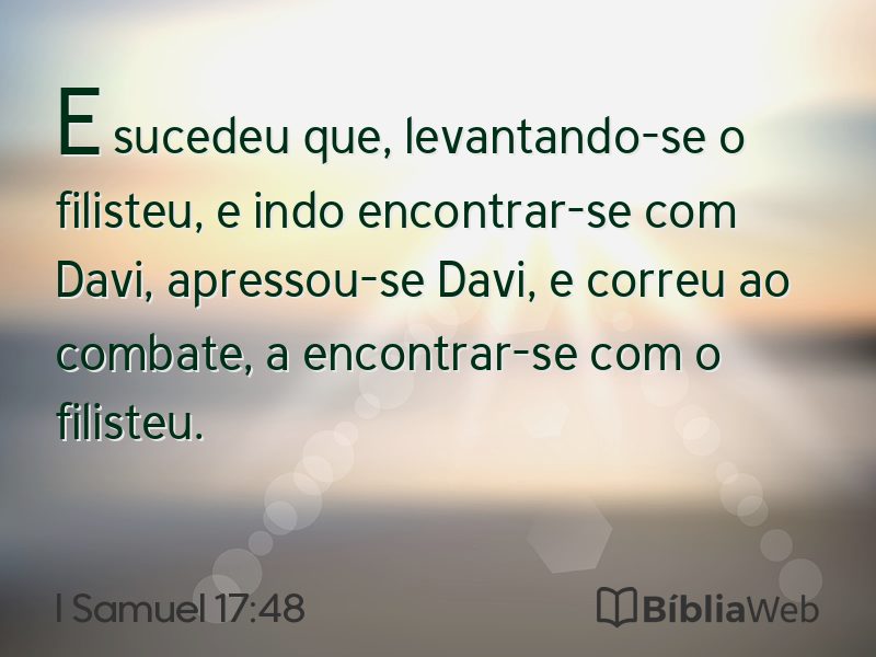 I Samuel 17:48 em imagem para compartilhar