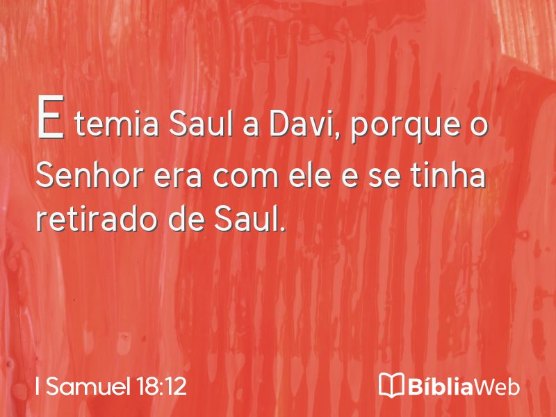 I Samuel 18:12 em imagem para compartilhar