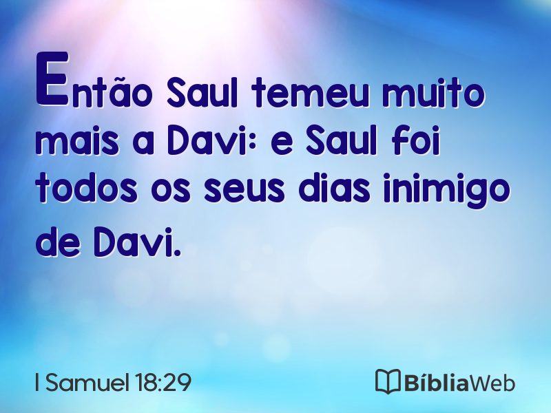 I Samuel 18:29 em imagem para compartilhar