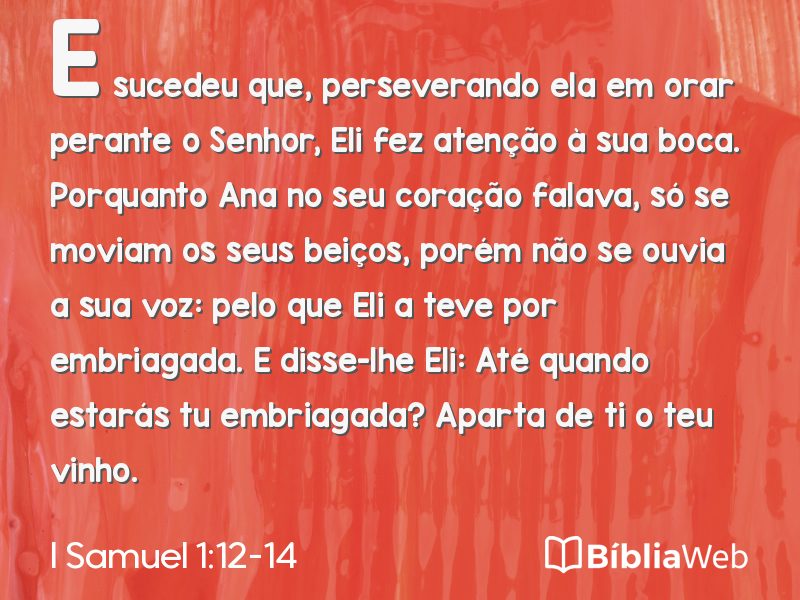 I Samuel 1:12-14 em imagem para compartilhar