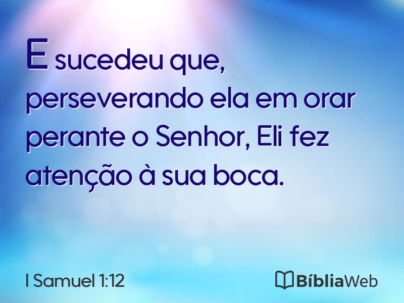 I Samuel 1:12 em imagem para compartilhar