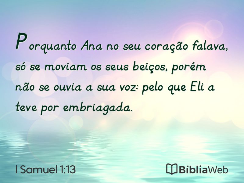 I Samuel 1:13 em imagem para compartilhar