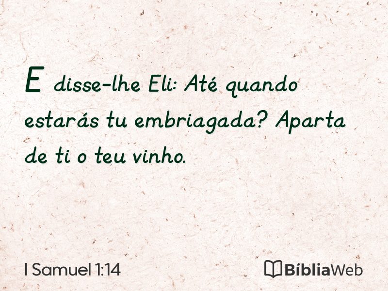 I Samuel 1:14 em imagem para compartilhar