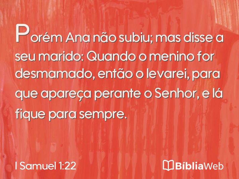 I Samuel 1:22 em imagem para compartilhar