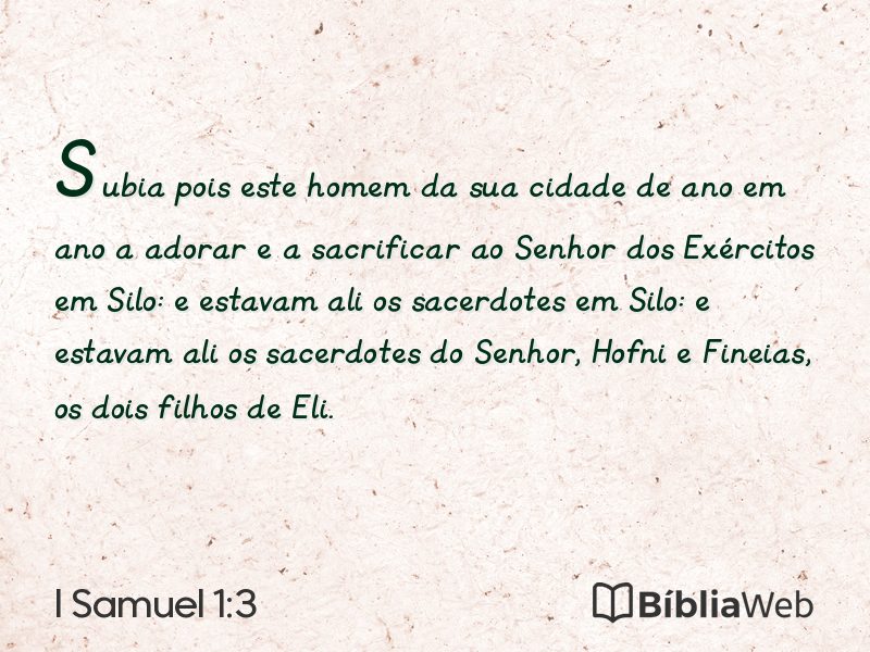 I Samuel 1:3 em imagem para compartilhar