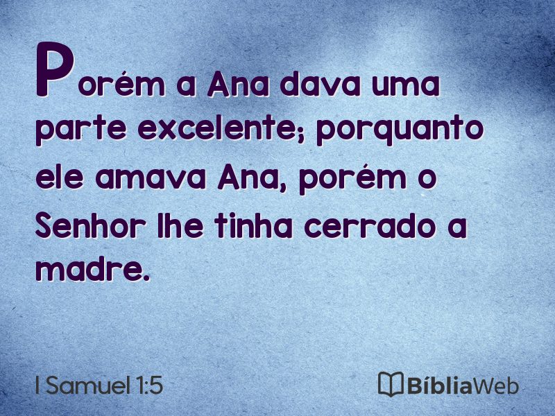 I Samuel 1:5 em imagem para compartilhar