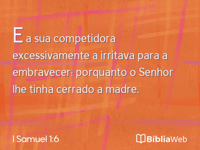 I Samuel 1:6 em imagem para compartilhar