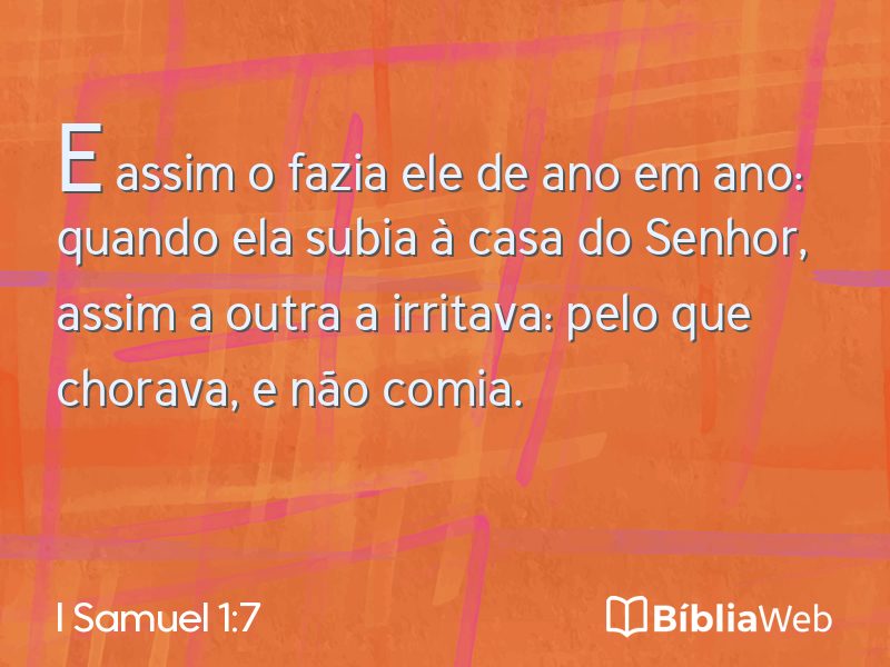 I Samuel 1:7 em imagem para compartilhar