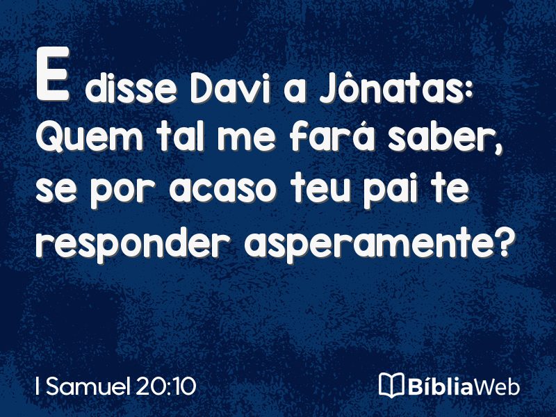 I Samuel 20:10 em imagem para compartilhar