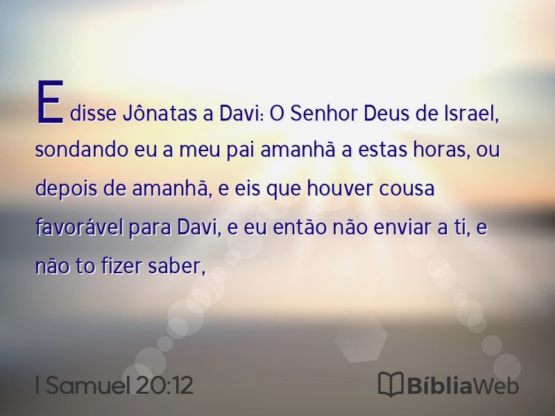 I Samuel 20:12 em imagem para compartilhar