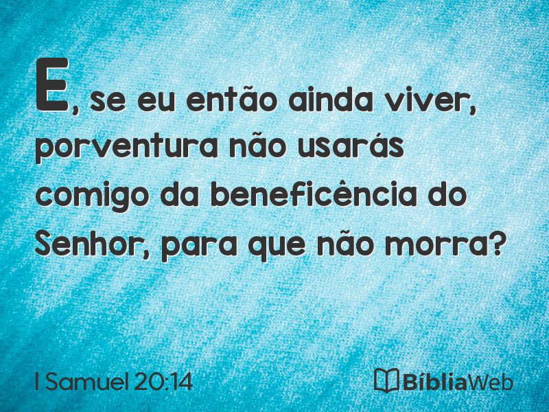 I Samuel 20:14 em imagem para compartilhar