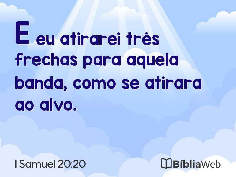 I Samuel 20:20 em imagem para compartilhar