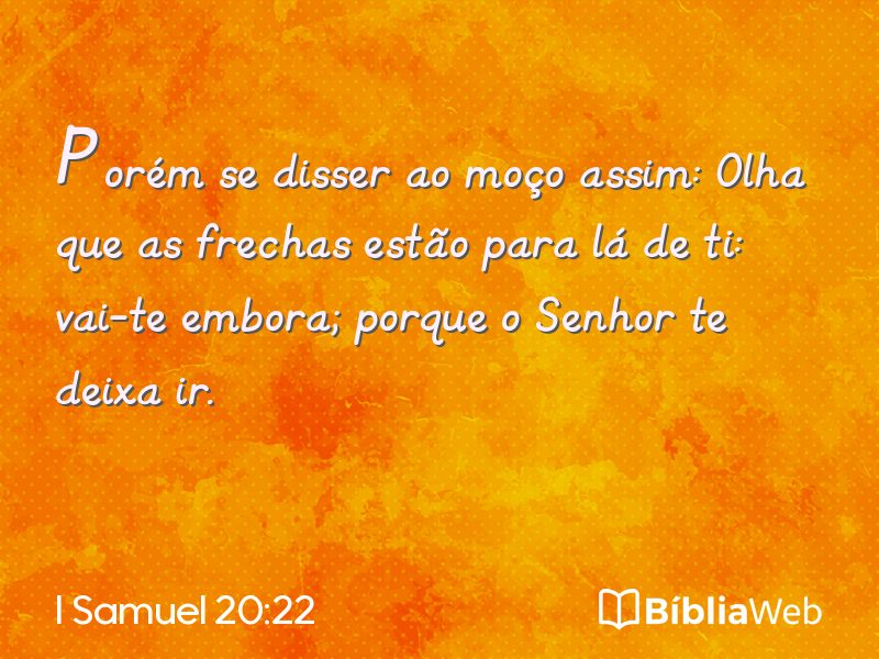 I Samuel 20:22 em imagem para compartilhar