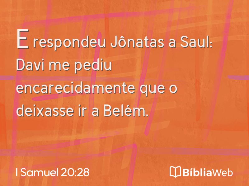 I Samuel 20:28 em imagem para compartilhar